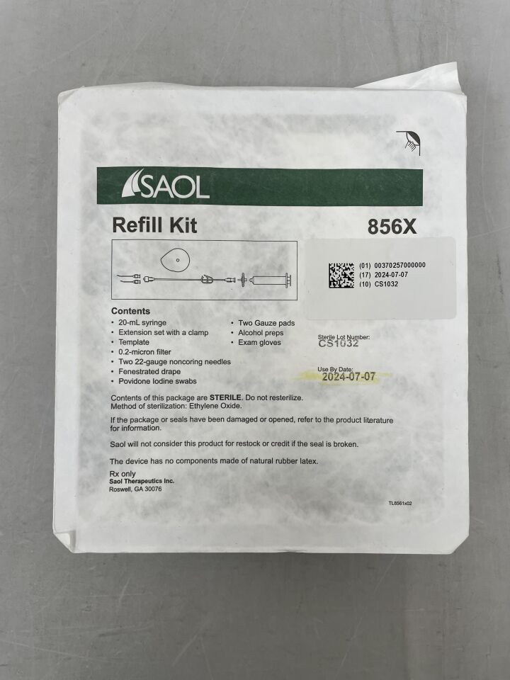 856X - SAOL - Refill Kit, 20mL, (EA) - ( Expiry Date: 2024-07-07 )