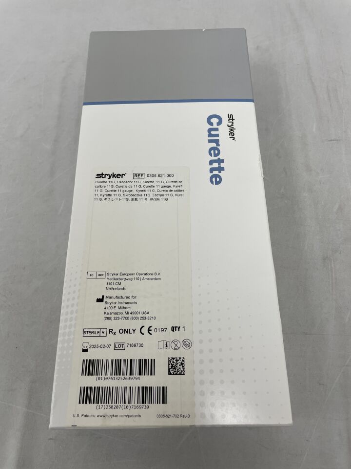 0306-621-000 - STRYKER - Interventional Spine iVAS Curette 11G, (BX/1) - ( Expiry Date: 2025-02-07 )