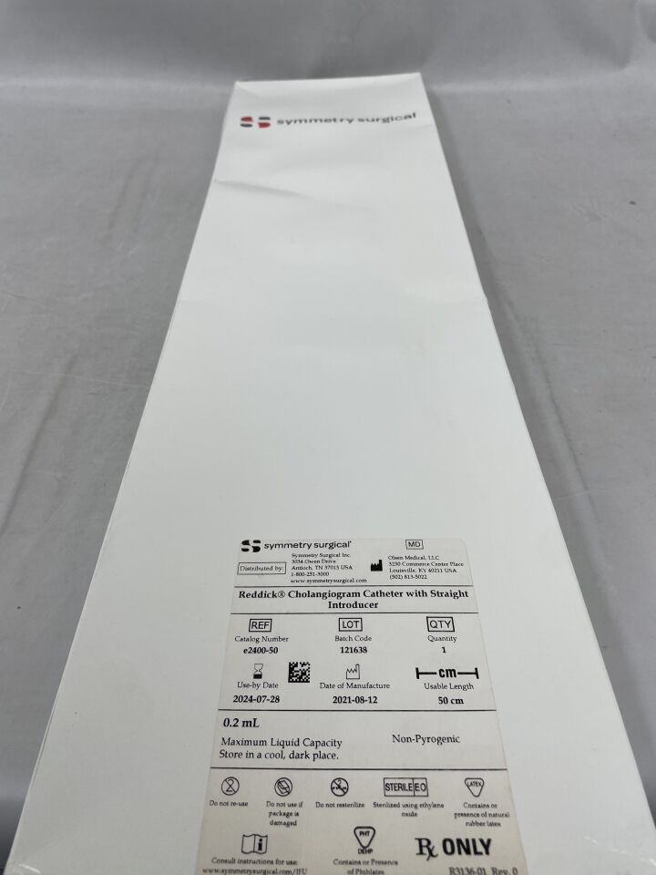 e2400-50 - SYMMERTY SURGICAL - Reddick Cholangiogram Catheter 50cm, (BX/1)