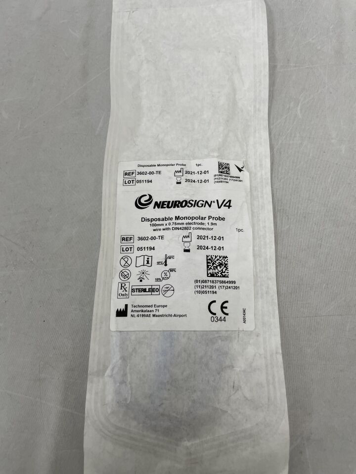 3602-00-TE - TECHNOMED - NeuroSign V4 Disposable Monopolar Probe, (EA) - ( Expiry Date: 2024-12-01 )