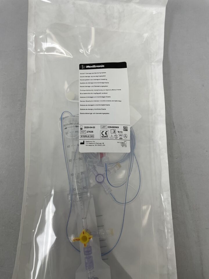 27636  -  MEDTRONIC  -  Exacta Drainage and Monitoring System , ( EA )  -  ( Expiry Date : 2028-04-03 )
