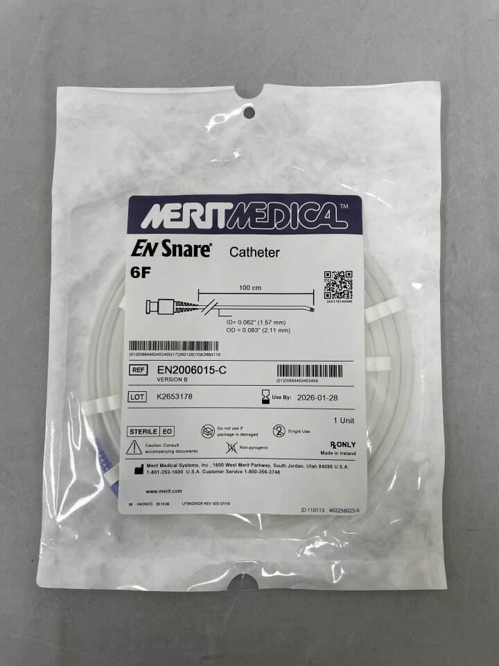 EN2006015-C - MERIT MEDICAL - Catéter lazo EN solo 100 cm, (unidad) - (Fecha de caducidad: 28/01/2026)