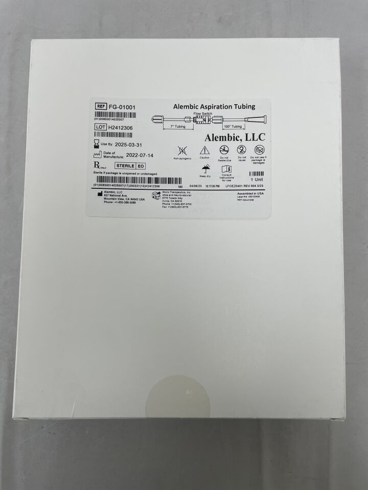FG-01001 - ALEMBIC - Aspiration Tubing, () - ( Expiry Date: 2025-03-31 )