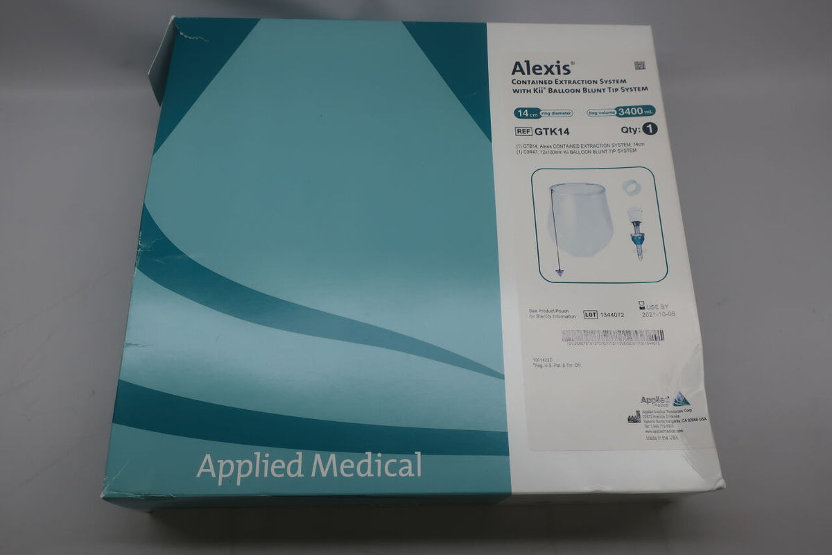GTK14 - APPLIED MEDICAL RESOURCES - Alexis Contained Extraction System with Kii Balloon Blunt Tip System, 3400 mL Bag, (BX/1)