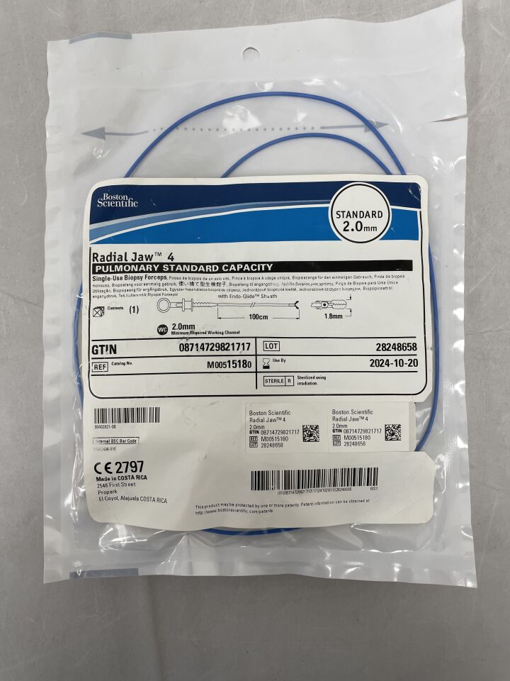 1518 - BOSTON SCIENTIFIC - Radial Jaw 4 Biopsy Forceps, Pulmonary Standard Capacity, 2.0mm x 100cm, (EA) - ( Expiry Date: 2024-10-20 )