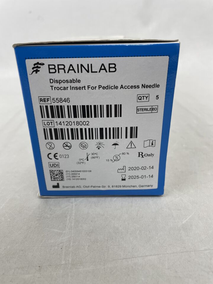 55846-01 - BRAINLAB - Disposable Trocar Insert  , (BX/5) - ( Expiry Date: 2025-01-14 )