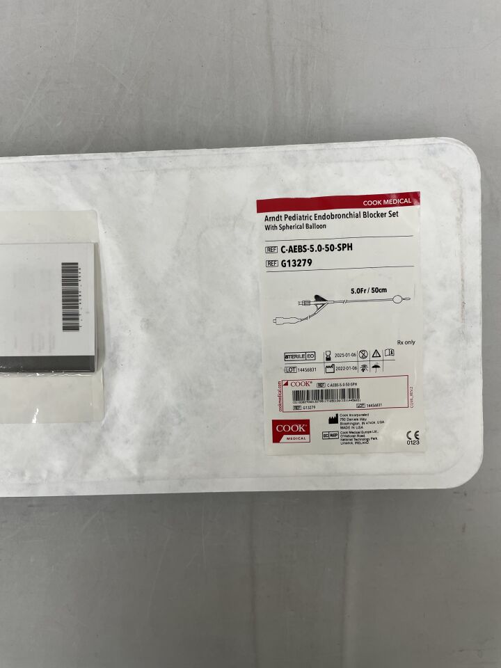 G13279 - COOK - Arndt Pediatric Endobronchial Blocker Set w/Spherical Balloon 5F x 50cm, (EA) - ( Expiry Date: 2025-01-06 )