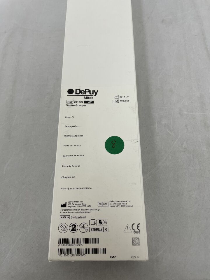 251722 - DEPUY - Suture Grasper, 45 Degree, (BX/1) - ( Expiry Date: 2019-08-31 )