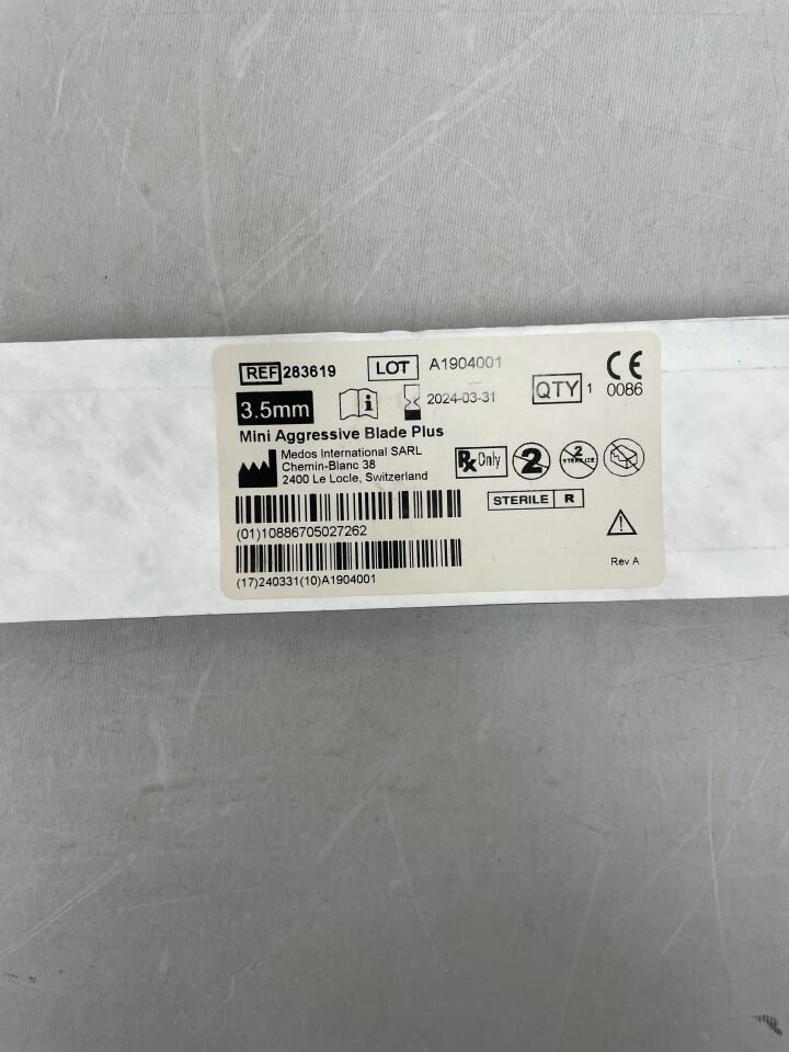 283619 - DEPUY - Mini Aggressive Blade Plus 3.5mm, (EA) - ( Expiry Date: 2024-03-31 )