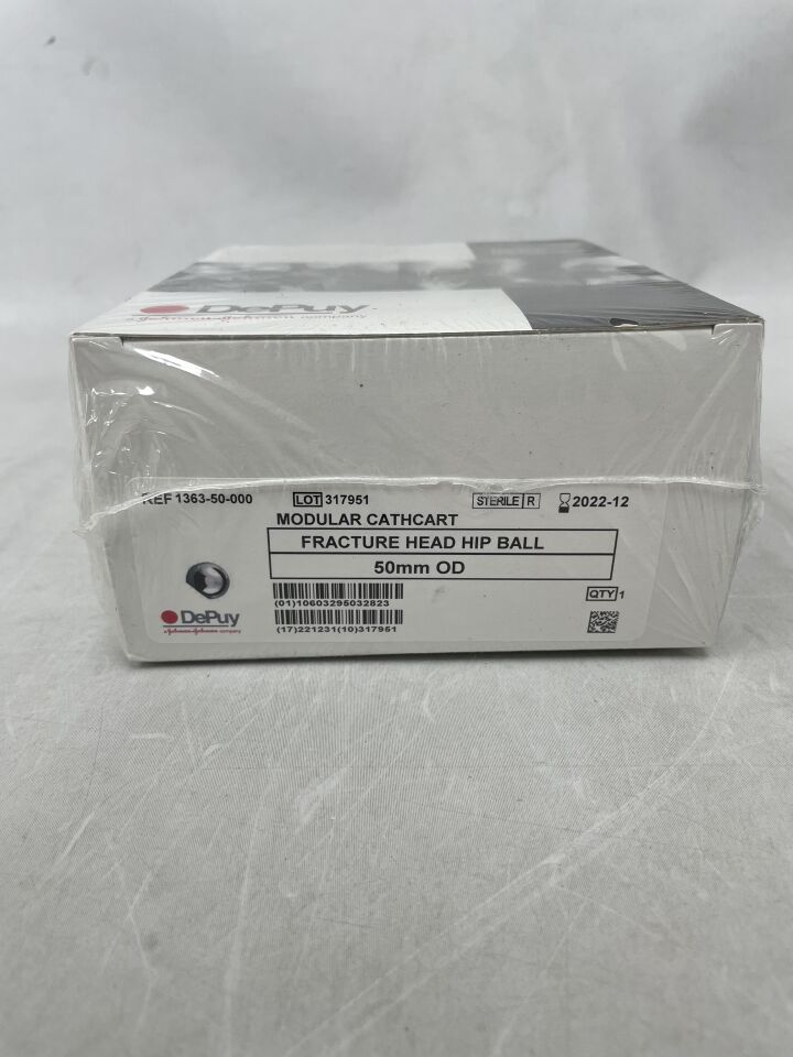 1363-50-000 - DEPUY - Modular Cathcart Fracture Head Hip Ball, 50mm, (BX/1) - ( Expiry Date: 2022-12-31 )