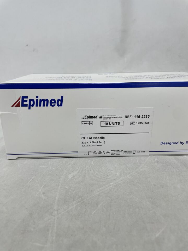 115-2235 - EPIMED - Chiba Style Needle, 22G x 3.5in, (BX/10) - ( Expiry Date: 2023-12-11 )