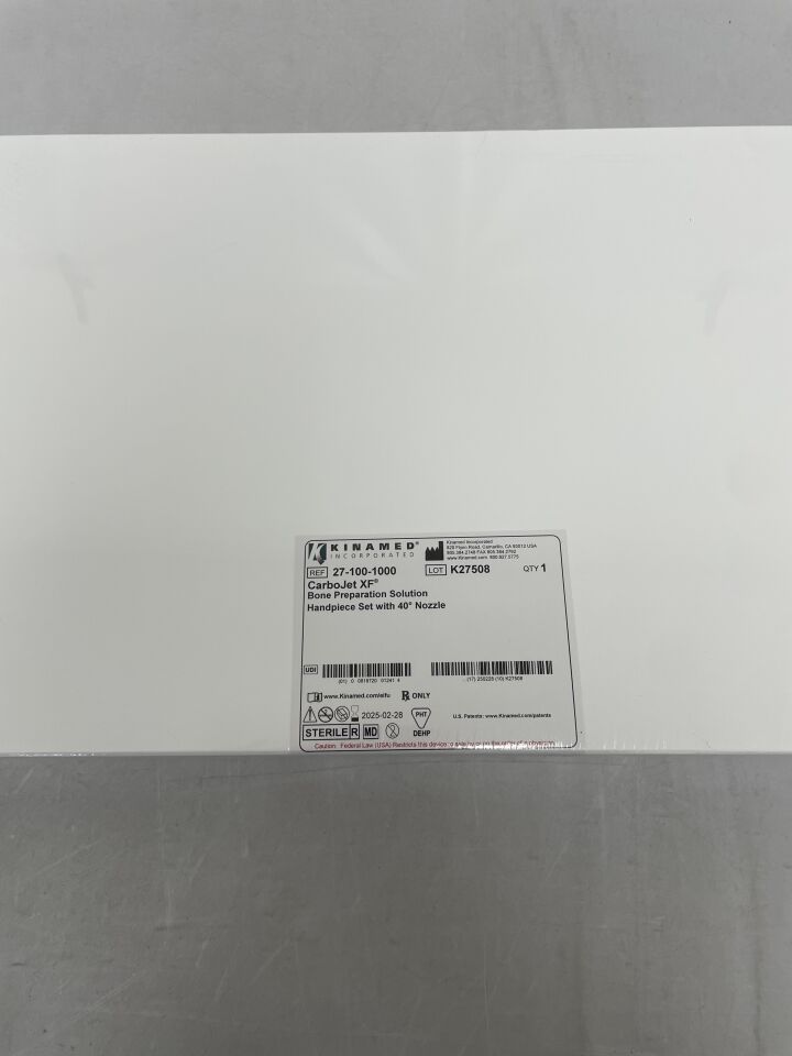 27-100-1000 - KINAMED - CarboJet XF, Bone Preperation Solution, Handpiece Set with 40 degree Nozzle, (BX/1) - ( Expiry Date: 2025-02-28 )