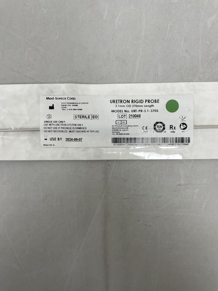 URT-PR-3.1-370S - MEDSONICS - URETRON Rigid Probe, 3.1 x 370mm, (EA) - ( Expiry Date: 2024-09-07 )