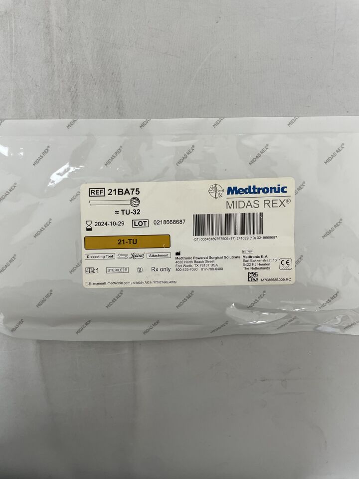 21BA75 - MEDTRONIC - Midas Rex Dissecting Tool Legend Attachment 21, (EA) - ( Expiry Date: 2024-10-29 )