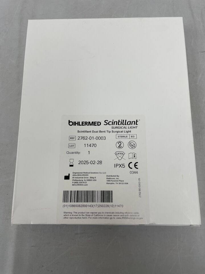 2762-01-0003 - MEDTRONIC - Scintillant Surgical Light, Dual Bent Tip, (BX/1) - ( Expiry Date: 2025-02-28 )