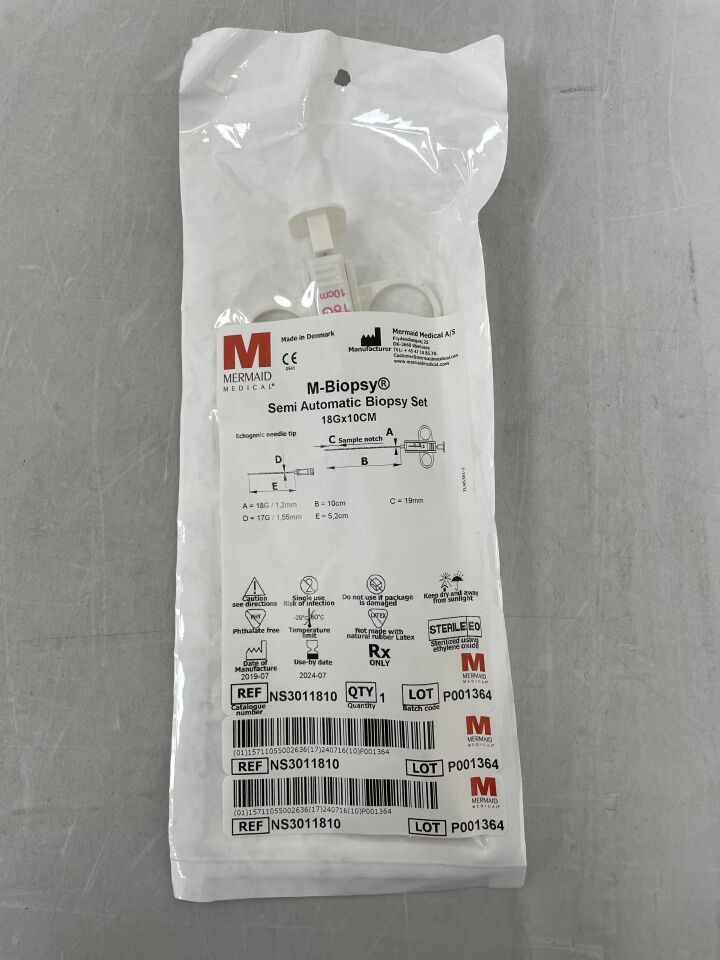 NS3011810 - MERMAID MEDICAL - M-Biopsy Semi-Automatic Biopsy Set, 18G X 10cm, (EA) - ( Expiry Date: 2024-07-16 )