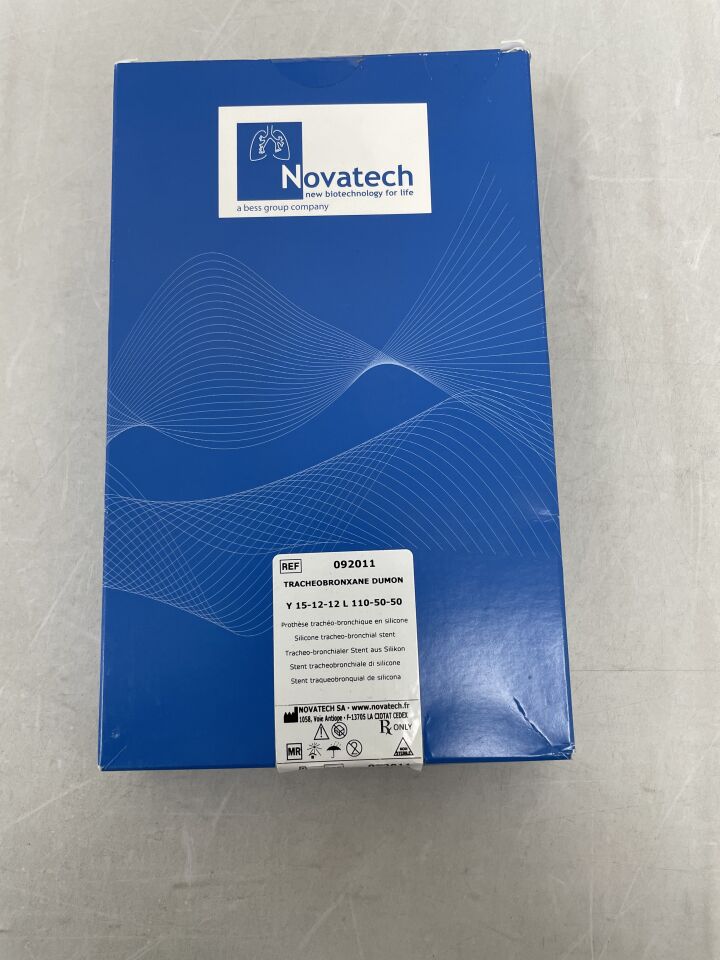 92011 - NOVATECH - Tracheobronxane dumon, Silicone Tracheo-Bronchial Stent, Y Shape, 15-12-12 diameters, 110-50-50mm lengths, (BX/1) - ( Expiry Date: 2024-08-31 )