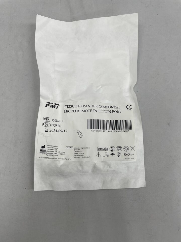 3608-10 - PMT - Tissue Expander Component Micro Remote Injection Port, (EA) - ( Expiry Date: 2024-08-27 )