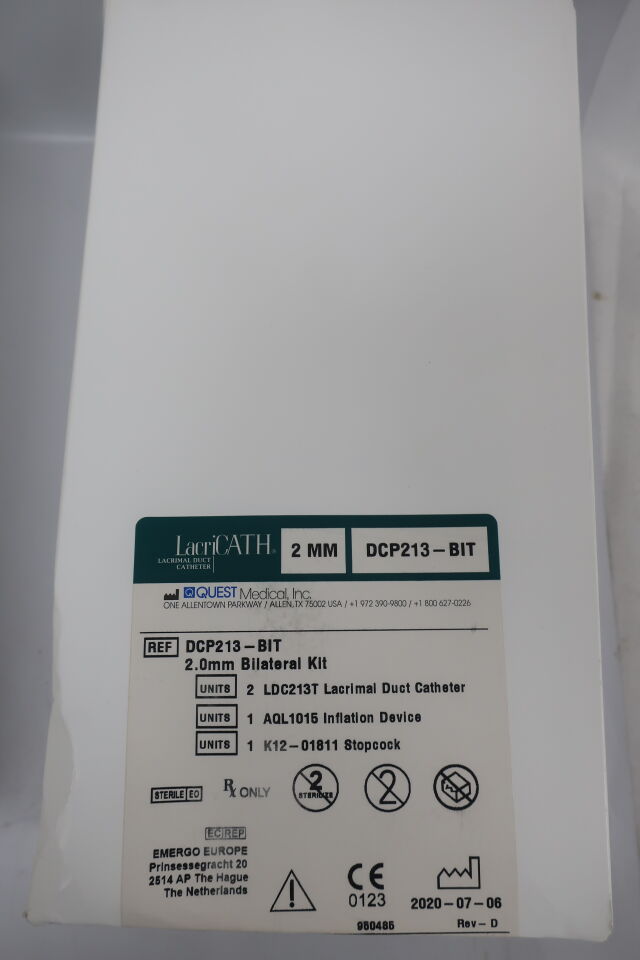 DCP213-BIT - QUEST MEDICAL - Quest Medical LacriCATH DCP Procedure Kit, (BX/1) - ( Expiry Date: 2025-01-31 )
