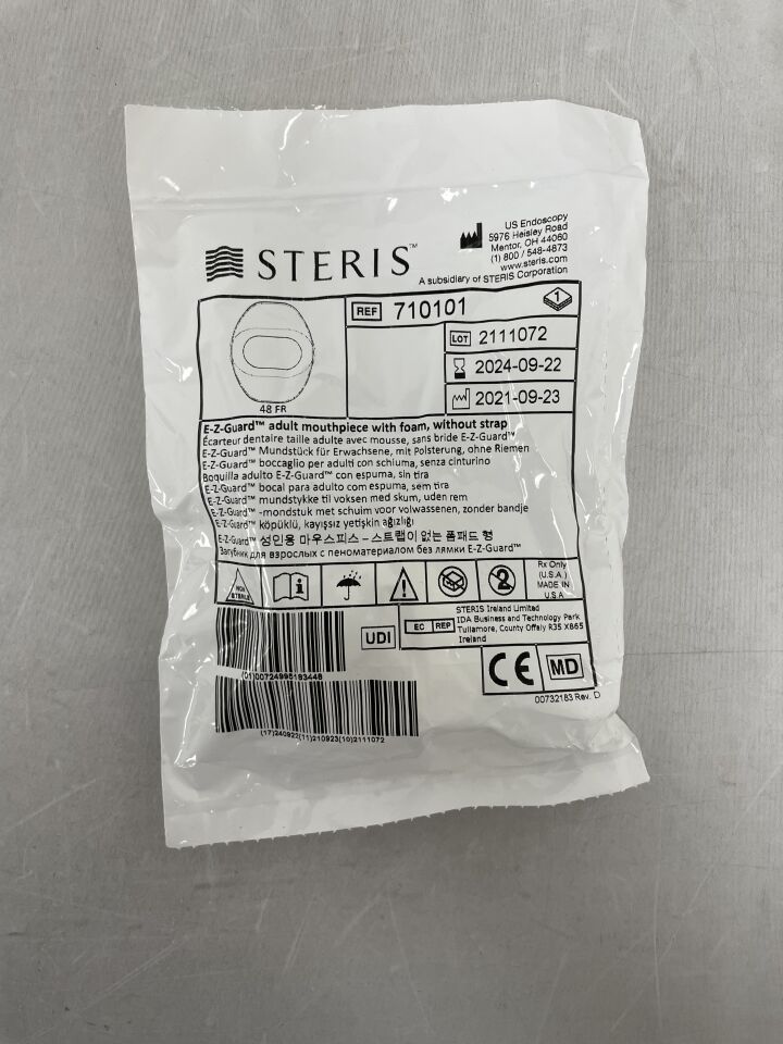 710101 - STERIS - E-Z-Guard adult mouthpiece with foam, (EA) - ( Expiry Date: 2024-09-22 )