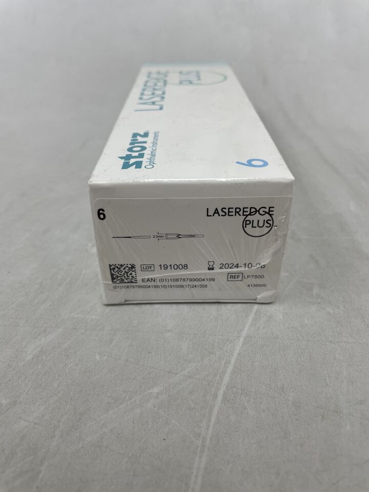 LP7500 - BAUSCH & LOMB - SURGISTAR LaserEdge Plus Crescent Knife, (BX/6) - ( Expiry Date: 2024-10-08 )