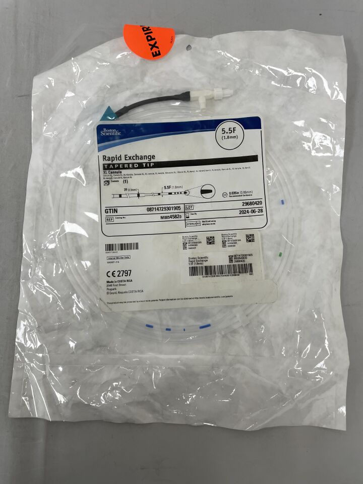 4582 - BOSTON SCIENTIFIC - Rapid Exchange XL Cannula, Tapered Tip, 5.5F, (EA) - ( Expiry Date: 2024-06-28 )