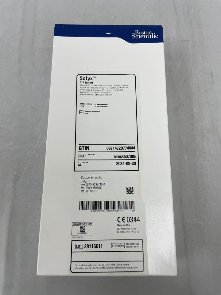 850700 - BOSTON SCIENTIFIC - solyx sis system, (BX/1) - ( Expiry Date: 2024-09-29 )
