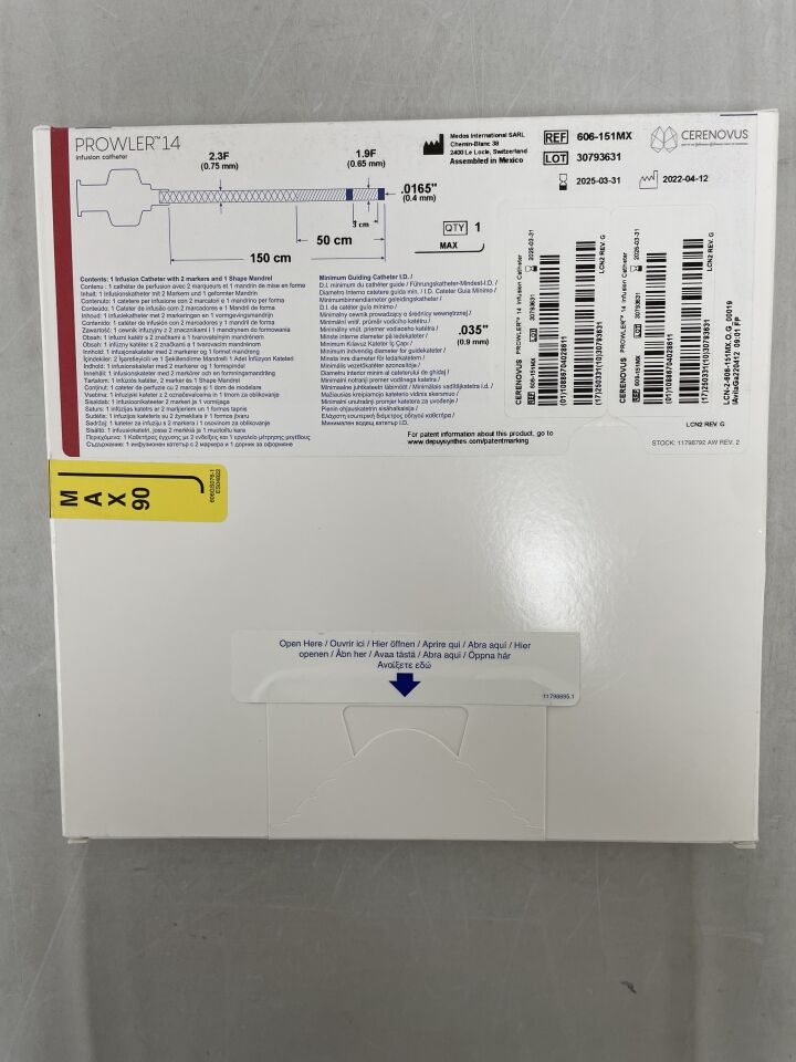 606-151MX - CERENOVUS - infusion catheter - 606-151mx, (BX/1) - ( Expiry Date: 2025-03-31 )