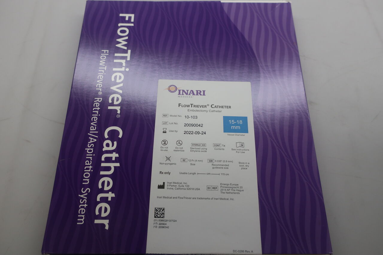 10-103 - INARI MEDICAL - FlowTriever Embolectomy Catheter, 15-18mm, 12Fr, (BX/1) - ( Expiry Date: 2024-12-13 )
