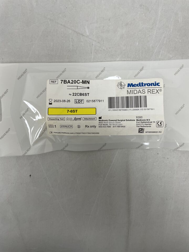 7BA20C-MN - MEDTRONIC - Midas Rex Legend 7cm x 2mm Carbide Ball, (EA) - ( Expiry Date: 2023-08-26 )