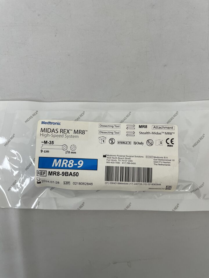 MR8-9BA50 - MEDTRONIC - Midas Rex Legend, Ball Fluted 9cm, 5mm, (EA) - ( Expiry Date: 2024-03-10 )