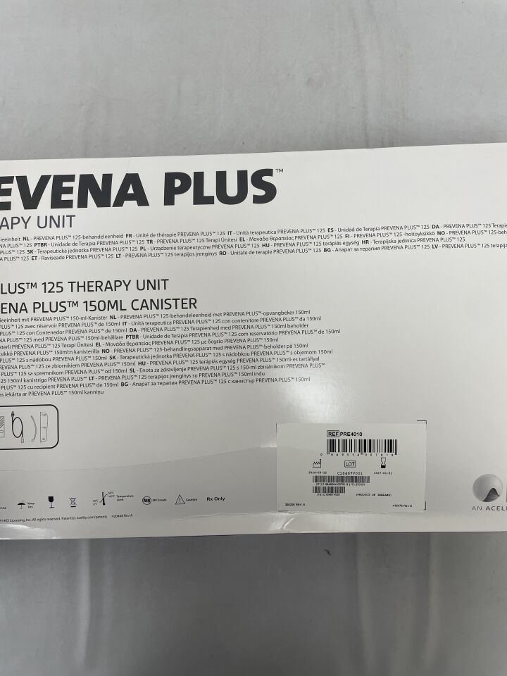 PRE4010  -  KCI  -  Prevena Plus 125 Therapy Unit w/Prevena Plus 150ml Canister (14 Day) , ( BX/1 )  -  ( Expiry Date : 2027-01-31 )