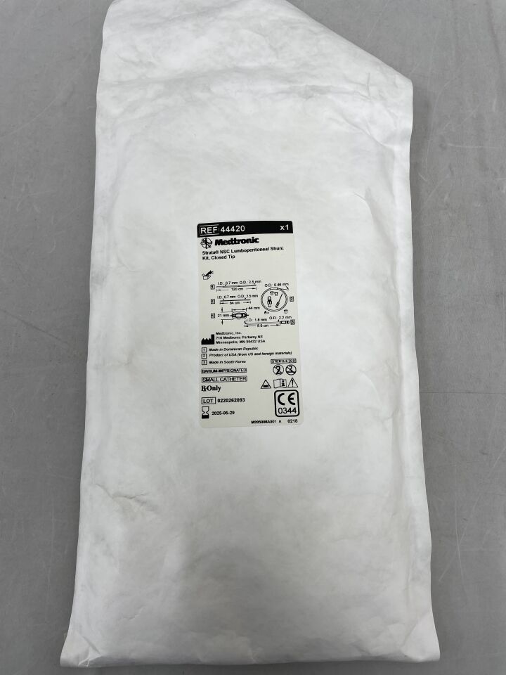 44420  -  MEDTRONIC  -  Strata NSC Lumboperitoneal Shunt Kit, Closed Tip , ( EA )  -  ( Expiry Date : 2025-05-29 )
