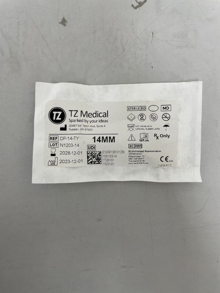 DP-14-TY - TZ MEDICAL - Pin de distracción de 14 mm (unidad) - (Fecha de caducidad: 01/12/2028)