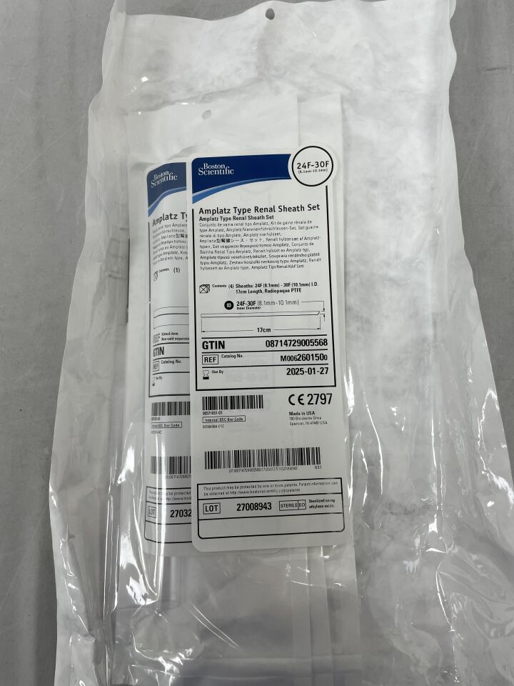 260150 - BOSTON SCIENTIFIC - Amplatz Type Renal Sheath Set, 24F-30F, (EA) - ( Expiry Date: 2025-01-27 )