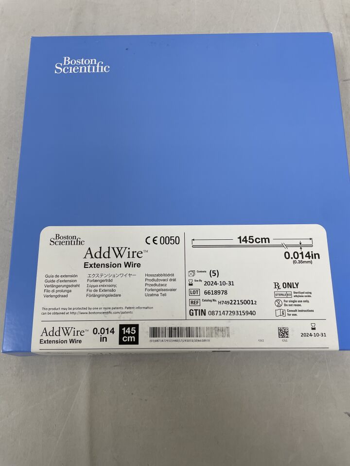 2215001 - BOSTON SCIENTIFIC - AddWire Extension Wire - .014'' x 145cm, (BX/5) - ( Expiry Date: 2024-10-31 )