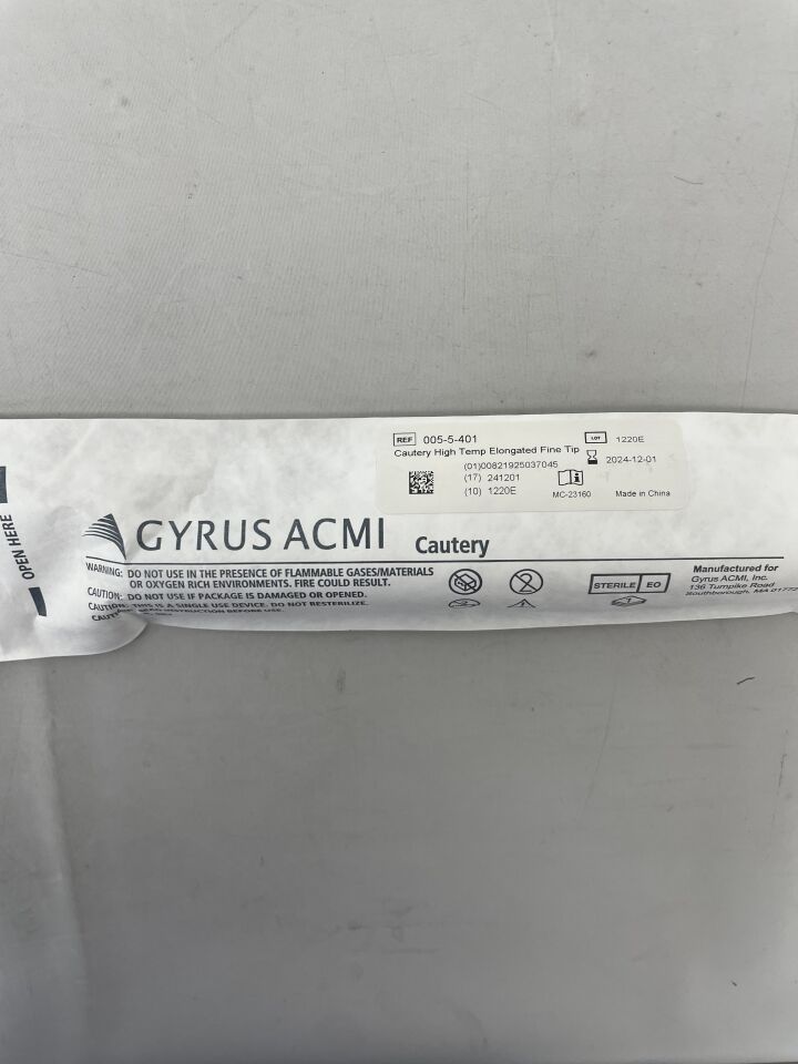 005-5-401 - GYRUS ACMI - Surgical Cautery High Temp, Elongated Tip, (EA) - ( Expiry Date: 2024-12-01 )