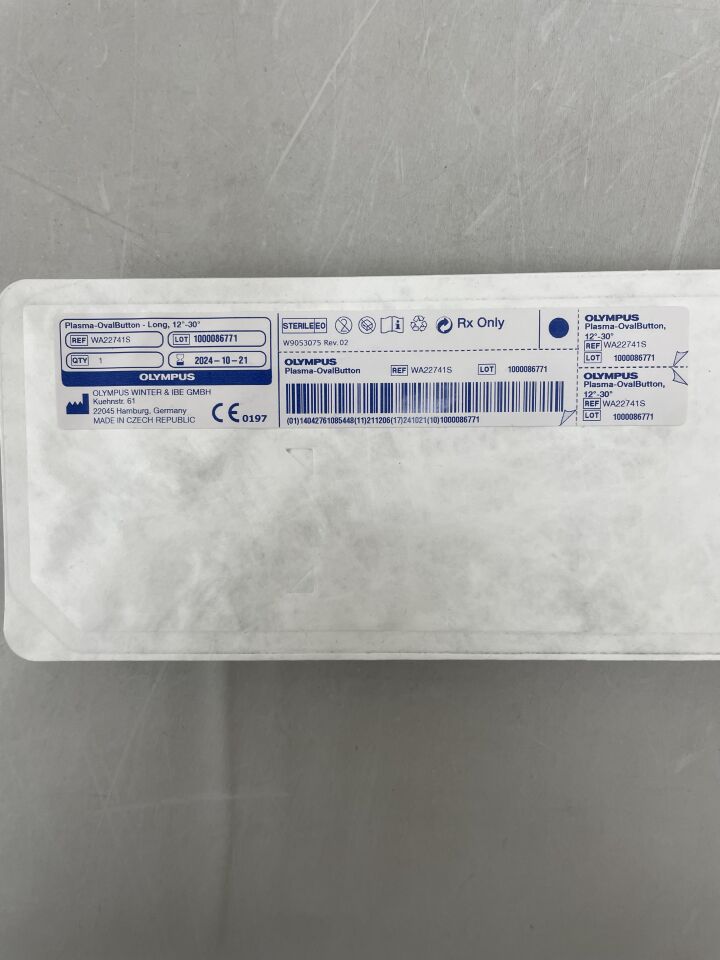 WA22741S - OLYMPUS - Plasma-OvalButton HF-Resection Electrode w/Cable, Long, 12°-30° ESG TURis, () - ( Expiry Date: 2024-10-21 )