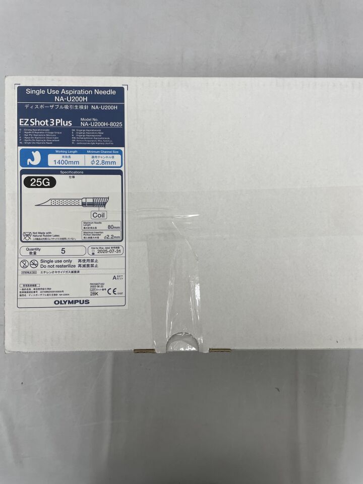 NA-U200H-8025  -  OLYMPUS  -  EZ Shot 3 Plus Aspiration Needle ONLY 25G , ( BX/5 )  -  ( Expiry Date : 2025-07-31 )
