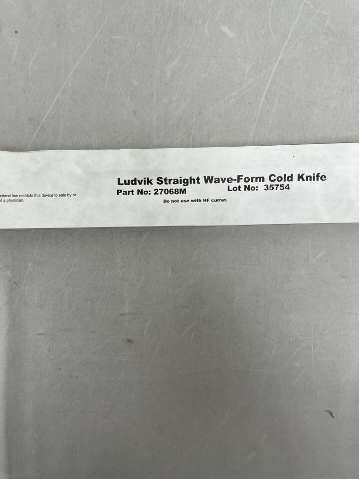 27068M  -  STORZ  -  Ludvik Straight Wave Form, Cold Knife , ( EA )  -  ( Expiry Date : 2099-12-31 )