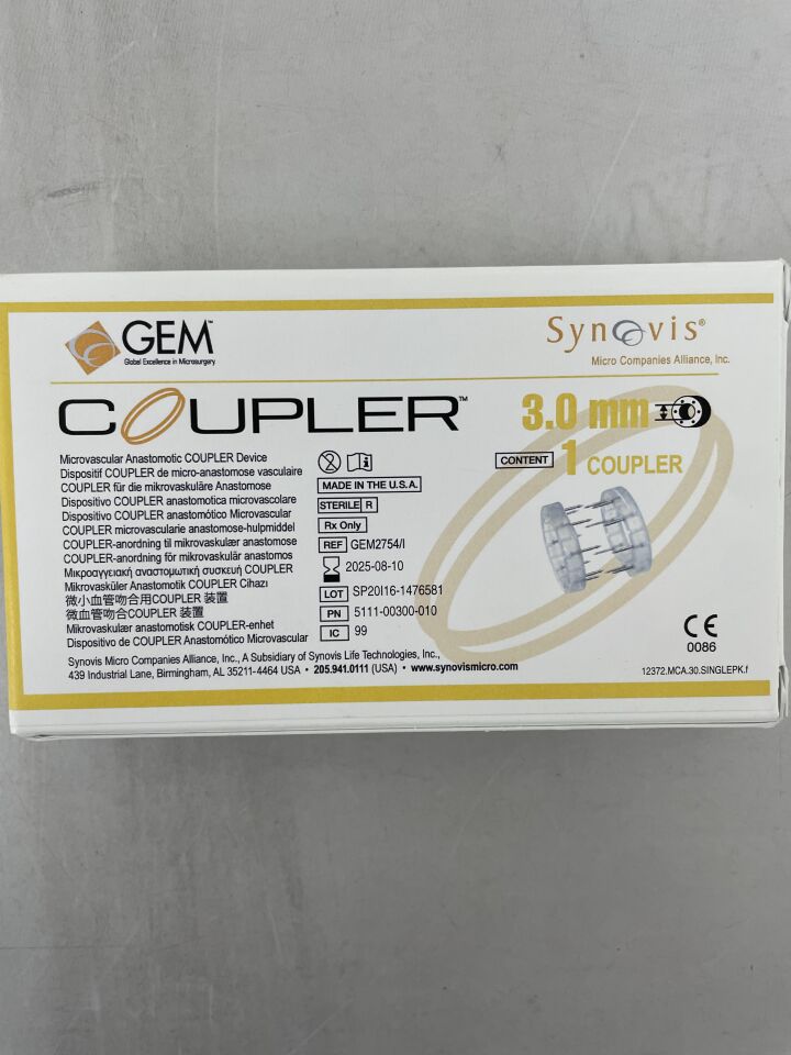 GEM2754 I  -  SYNOVIS  -  GEM Coupler, 3.0mm , ( BX/1 )  -  ( Expiry Date : 2025-08-10 )