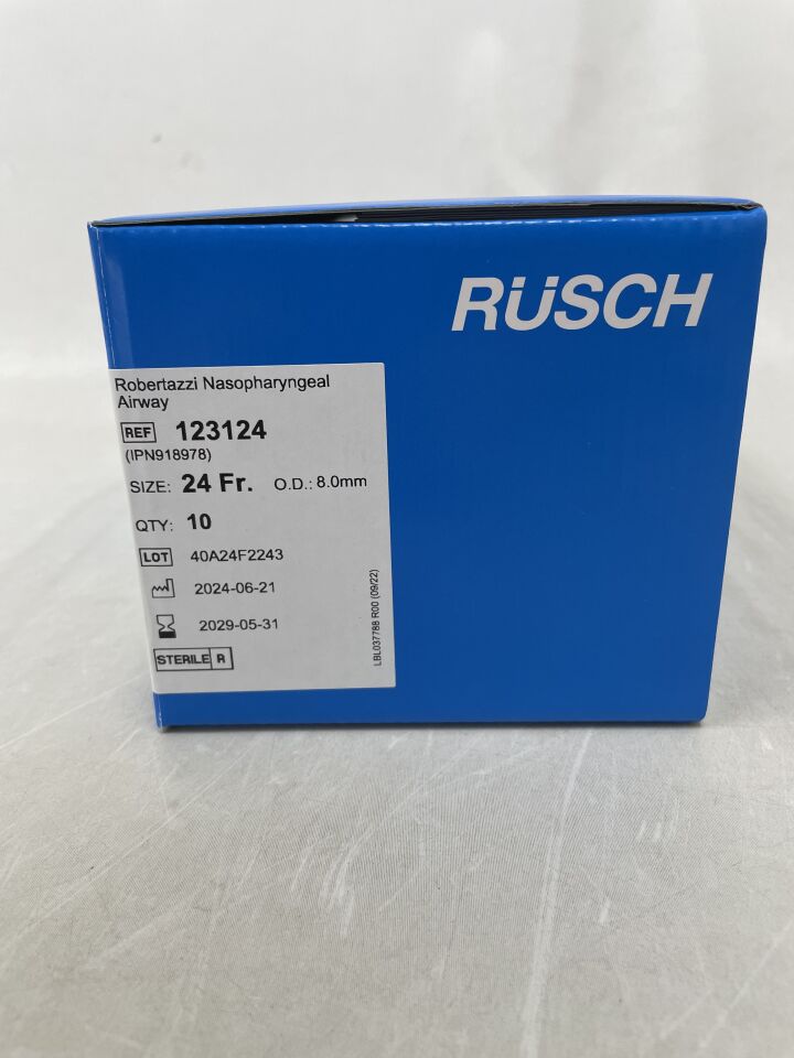 123124 - TELEFLEX - RUSCH Robertazzi Nasopharyngeal Airway, 24 Fr, ( BX/10 ) - ( Fecha de caducidad : 2029-05-31 )