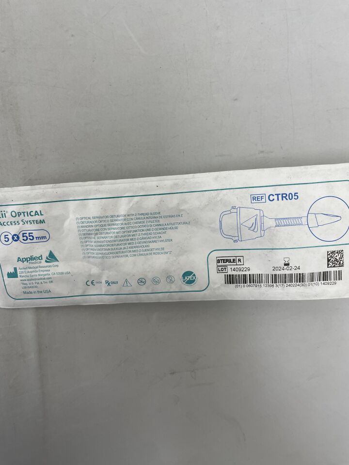 CTR05 - APPLIED MEDICAL RESOURCES - Kii Optical Access System, Z-Thread 5mm x 55mm, (EA) - ( Expiry Date: 2024-02-24 )