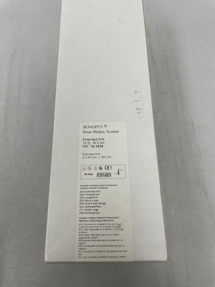 12-1274 - APRIOMED - BONOPTY Bone Biopsy System Extended Drill, 12G, (BX/5) - ( Expiry Date: 2024-09-06 )