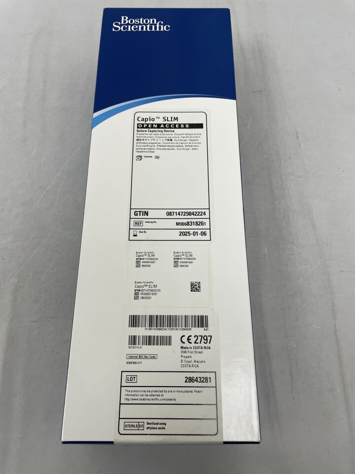831826 - BOSTON SCIENTIFIC - capio slim capturing device, open access suture, () - ( Expiry Date: 2025-01-06 )