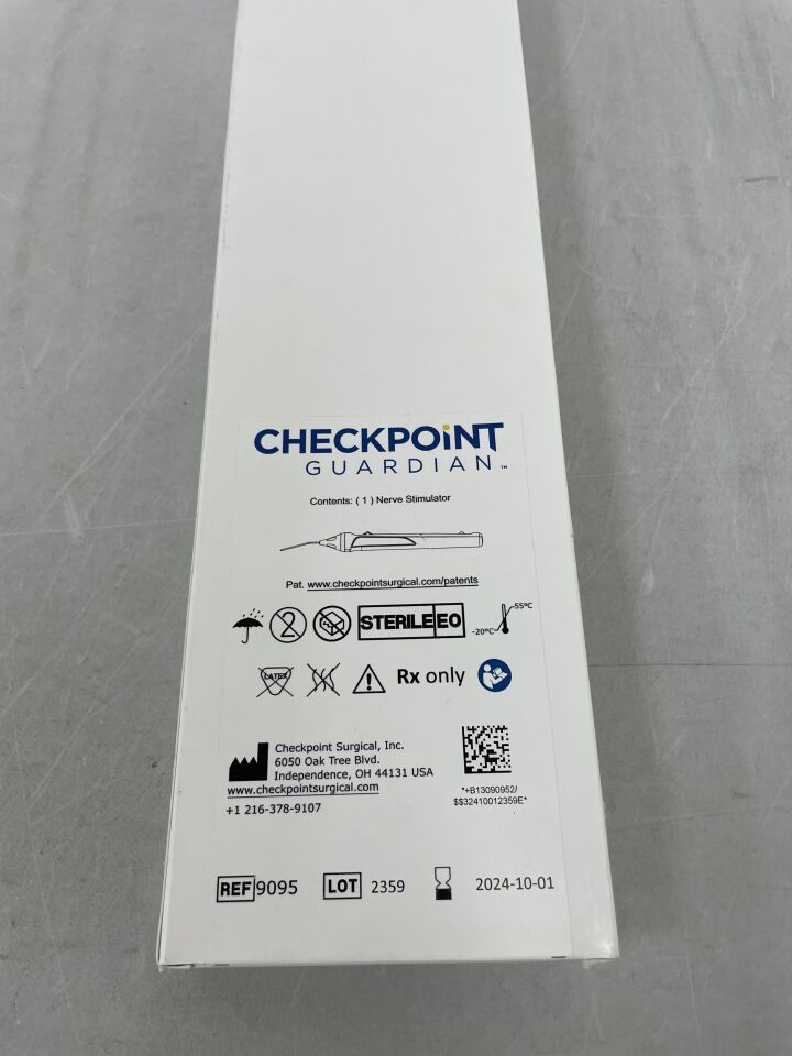 9095 - CHECKPOINT - Nerve Stimulator / Locator, (BX/1) - ( Expiry Date: 2024-10-01 )