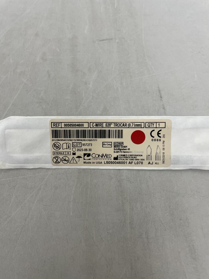 505004600 - CONMED - Orthopaedic Wire, 0.71 mm, (EA) - ( Expiry Date: 2023-08-30 )