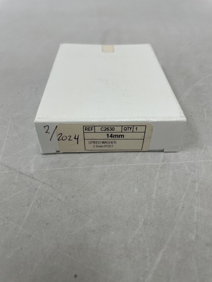 C2630 - CONMED - Low Profile Spiked Washer, 14 dia. x 2.5 mm Post Height, (BX/1) - ( Expiry Date: 2024-02-15 )