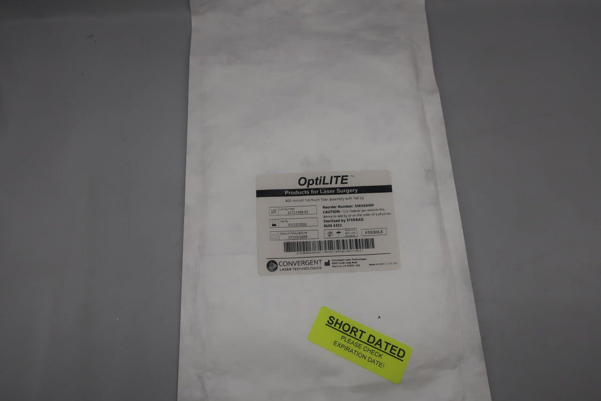 SMH1040F - CONVERGENT LASER TECHNOLOGIES - Odyssey OptiLITE 400 Micron Fiber Assembly with Flat Tip, (EA)