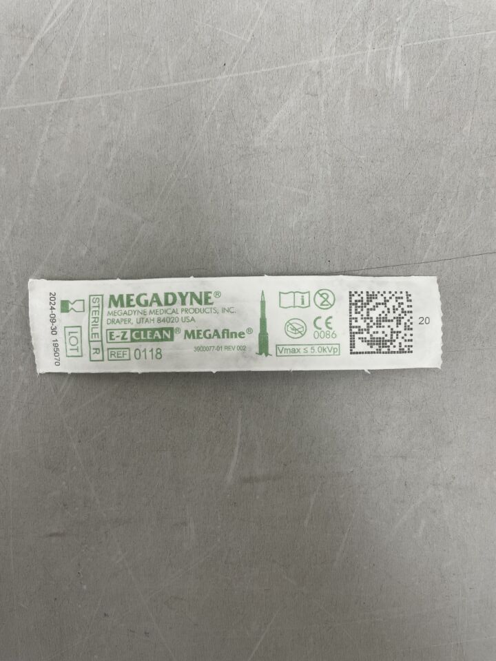 118 - ETHICON - Megadyne E-Z Clean Megafine Electrosurgical Electrodes, (EA) - ( Expiry Date: 2024-09-30 )